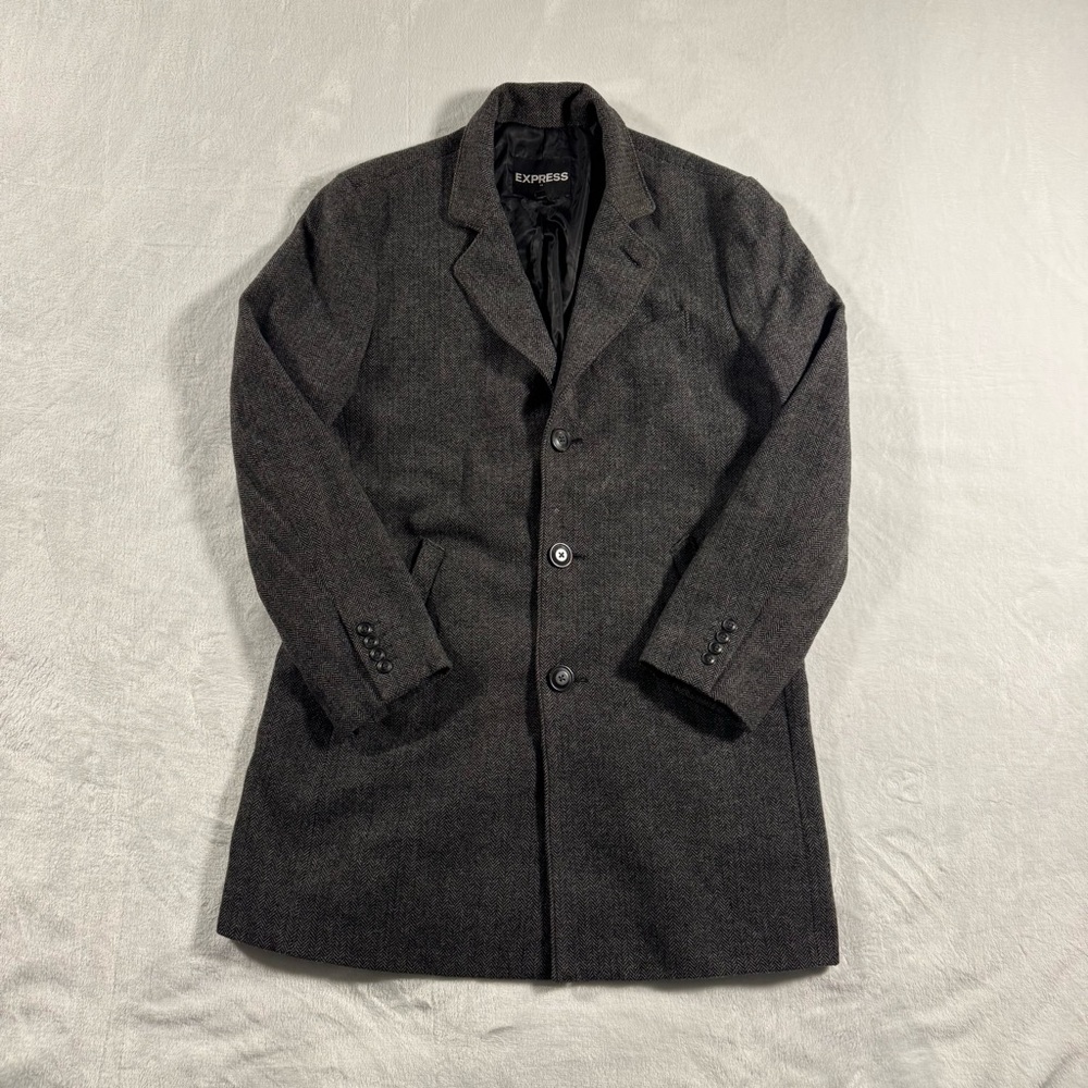 Express Dark Gray Trench Coat